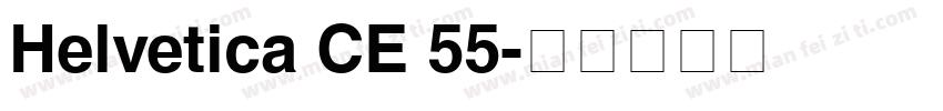 Helvetica CE 55字体转换